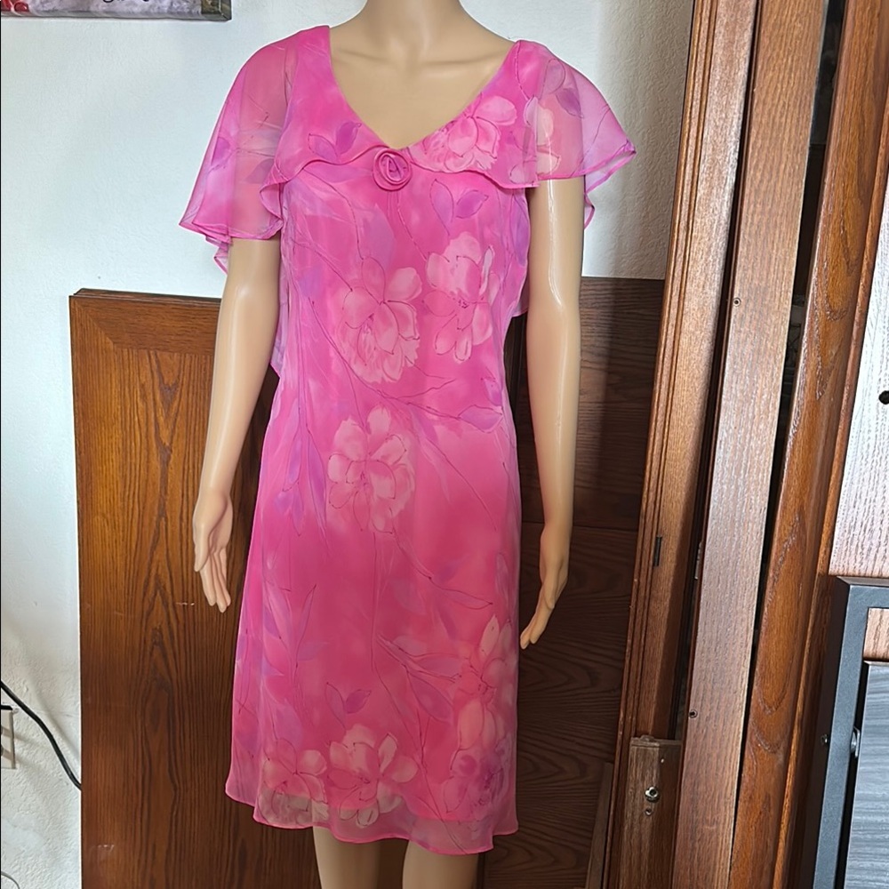 Pink Floral Dress